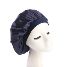 Load image into Gallery viewer, Hair Styling Cap - Solid Satin Bonnet for long/short Hair