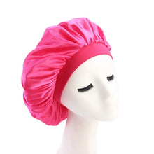 Load image into Gallery viewer, Hair Styling Cap - Solid Satin Bonnet for long/short Hair