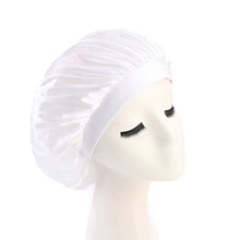 Load image into Gallery viewer, Hair Styling Cap - Solid Satin Bonnet for long/short Hair