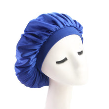 Load image into Gallery viewer, Hair Styling Cap - Solid Satin Bonnet for long/short Hair
