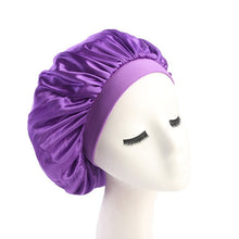 Load image into Gallery viewer, Hair Styling Cap - Solid Satin Bonnet for long/short Hair