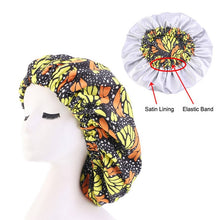 Load image into Gallery viewer, Women's Satin Lined Printed Ankara Bonnet
