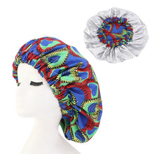 Load image into Gallery viewer, Women's Satin Lined Printed Ankara Bonnet