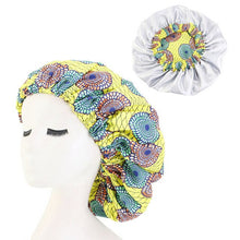 Load image into Gallery viewer, Women's Satin Lined Printed Ankara Bonnet