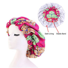 Load image into Gallery viewer, Women's Satin Lined Printed Ankara Bonnet