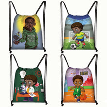 Load image into Gallery viewer, Afrocentric Boys Drawstring Bag