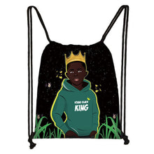 Load image into Gallery viewer, Afrocentric Boys Drawstring Bag
