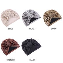 Load image into Gallery viewer, Vintage Style Metallic Turban