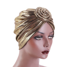 Load image into Gallery viewer, Vintage Style Metallic Turban