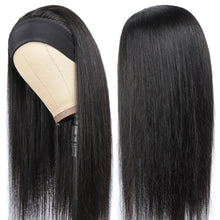Load image into Gallery viewer, Glueless Straight Human Hair Headband Wig