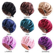 Load image into Gallery viewer, Satin Hair Bonnet with Adjustable Band