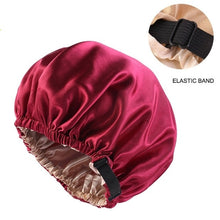 Load image into Gallery viewer, Satin Hair Bonnet with Adjustable Band