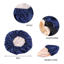 Load image into Gallery viewer, Satin Hair Bonnet with Adjustable Band