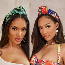 Load image into Gallery viewer, Floral Printed Knotted Headband