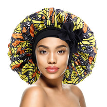 Load image into Gallery viewer, African Pattern Print Satin Bonnet