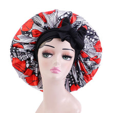 Load image into Gallery viewer, African Pattern Print Satin Bonnet