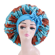 Load image into Gallery viewer, African Pattern Print Satin Bonnet