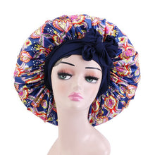 Load image into Gallery viewer, African Pattern Print Satin Bonnet