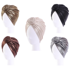 Load image into Gallery viewer, Vintage Style Metallic Turban