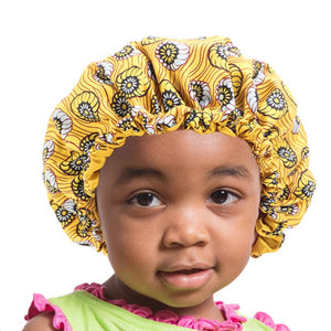 Kids African Print Ankara Bonnet for Children (Age 2-6)