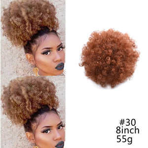 8inch Afro Puff Synthetic Drawstring Ponytail