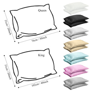 Queen/King Silk Satin Pillow Case (Hair Protection)