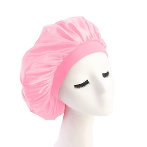 Hair Styling Cap - Solid Satin Bonnet for long/short Hair