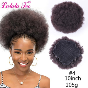 Afro- High Puff Afro Kinky Curly Ponytail