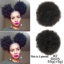 Load image into Gallery viewer, Afro- High Puff Afro Kinky Curly Ponytail
