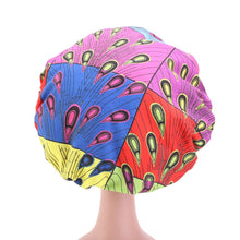 Load image into Gallery viewer, New Kids Adjustable African Print Satin Bonnet
