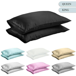 Queen/King Silk Satin Pillow Case (Hair Protection)