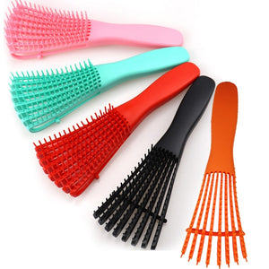 Afro Detangler Brush for Curly Hair or Thick Kinky Hair 3a-4c