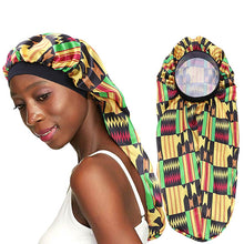 Load image into Gallery viewer, Ladies-African Print Long Bonnet

