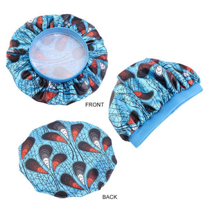 Mummy and Me Girl's African Print Satin Bonnet