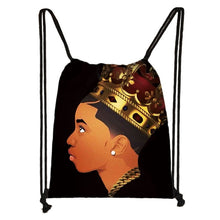 Load image into Gallery viewer, Afrocentric Boys  Drawstring Bag

