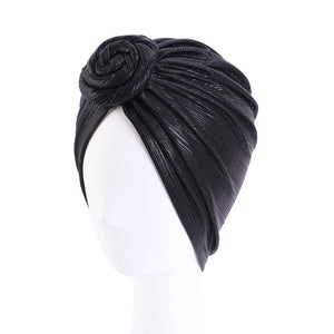 Vintage Style Metallic Turban