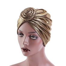 Load image into Gallery viewer, Vintage Style Metallic Turban

