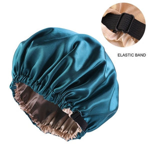 Satin Hair Bonnet with Adjustable Band