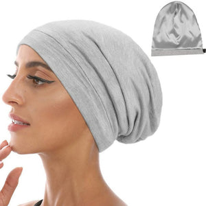 Dry Hair Cap with Satin Silk Lining