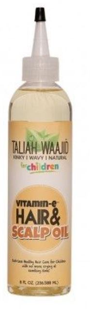 Taliah Waajid - Kinky Wavy Natural  Hair & Scalp Oil  with Vitamin E for kids 8oz