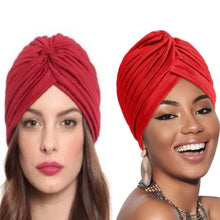 Load image into Gallery viewer, Plain Solid Turban Headwear
